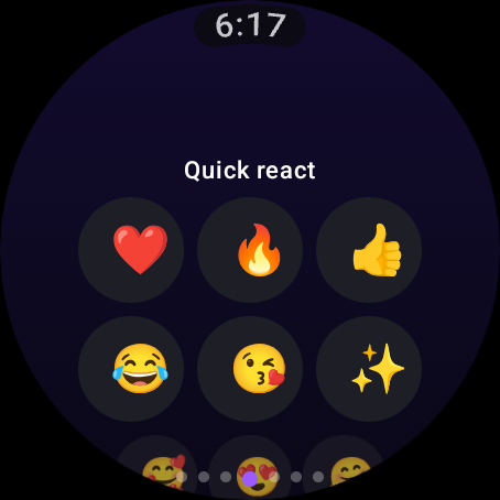 Quick emoji reply